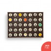 "La vida és més bonica..." - 35 bombons de xocolata amb missatge