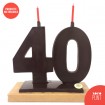 Espelmes de xocolata per aniversaris - Nº40