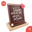 Pissarra de xocolata - "Educar amb el cor"