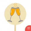 PIRULETA EMOJI - Brindis de cava