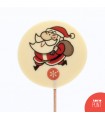 Papá Noel - Piruleta de chocolate de Navidad