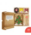Lote ÁRBOL - Caja-regalo con turrón y chocolates de Navidad