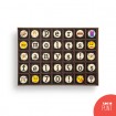 "Per molts anys..." - 35 bombones de chocolate con mensaje