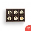 "bon 24" - Bombones de chocolate con mensaje