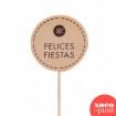 "Felices Fiestas" - Piruleta de chocolate