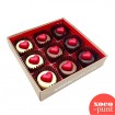 Caja de bombones de chocolate con corazones