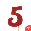 Espelma d'aniversari de cera - Nº5