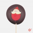 PIRULETA DE PAPÁ NOEL - CHOCOLATE NEGRO
