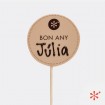 "Bon Any" - Piruleta de xocolata personalitzada