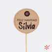 "Feliz Navidad" - Piruleta de chocolate personalizada