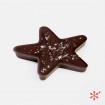 Estrella de chocolate negro y sal