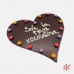 Corazón de chocolate - "Sóc la teva xocolatina"