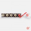 "papa" - 5 chocolates con mensaje