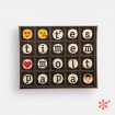 "t'estimem molt papa" - Bombones de chocolate con mensaje - 20ud