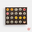"te quiero papa" - Bombons de xocolata amb missatge - 20ut